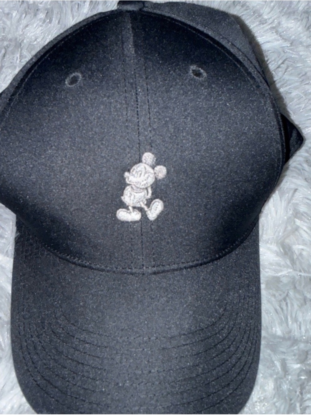 Disney Parks Nike Golf Legacy91 Dri Fit Black Baseball Cap Adult Hat Gray Mickey